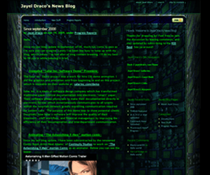 jayeldraco.com worpress blog screenshot 2009